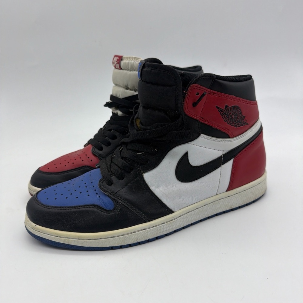 Size 11.5 - Jordan 1 Retro High OG Top 3 2016 Black White Red Blue (555088-026)